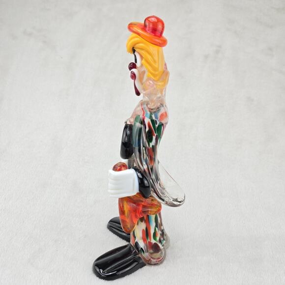 Vintage Hand blown Italian Murano glass clown sculpture - Picture 6 of 8